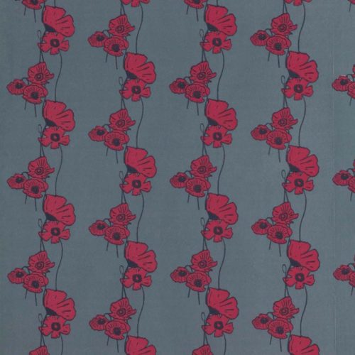 POPPY FIELDS RED ON GUNMETAL BG1500202
